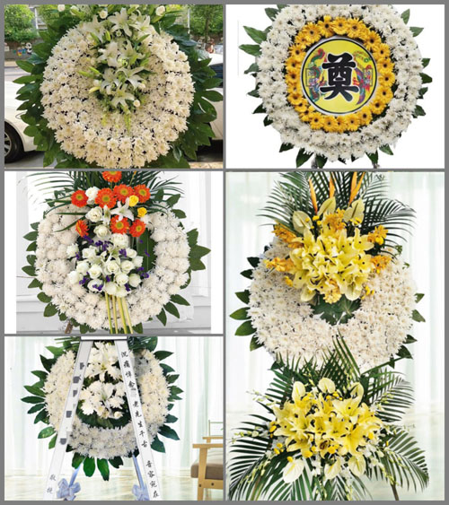 湖北孝感市大悟县新城镇新府村花圈速递
